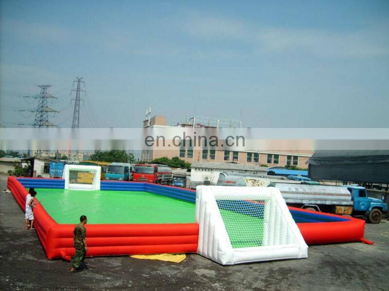 2013 new design inflatable soccer field/ soap inflatable football field