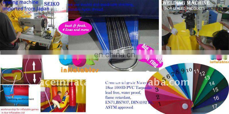 2011 hot inflatable fun city, spongebob inflatable fun part, entertainment playground