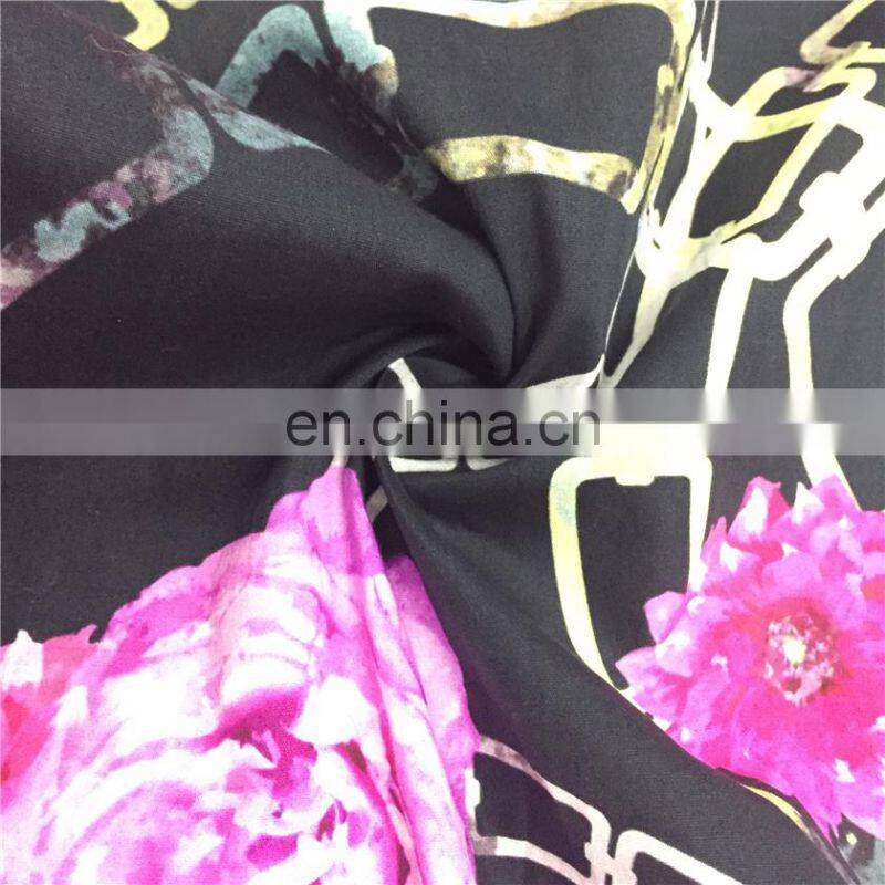 new design cotton digital print fabric with floral
