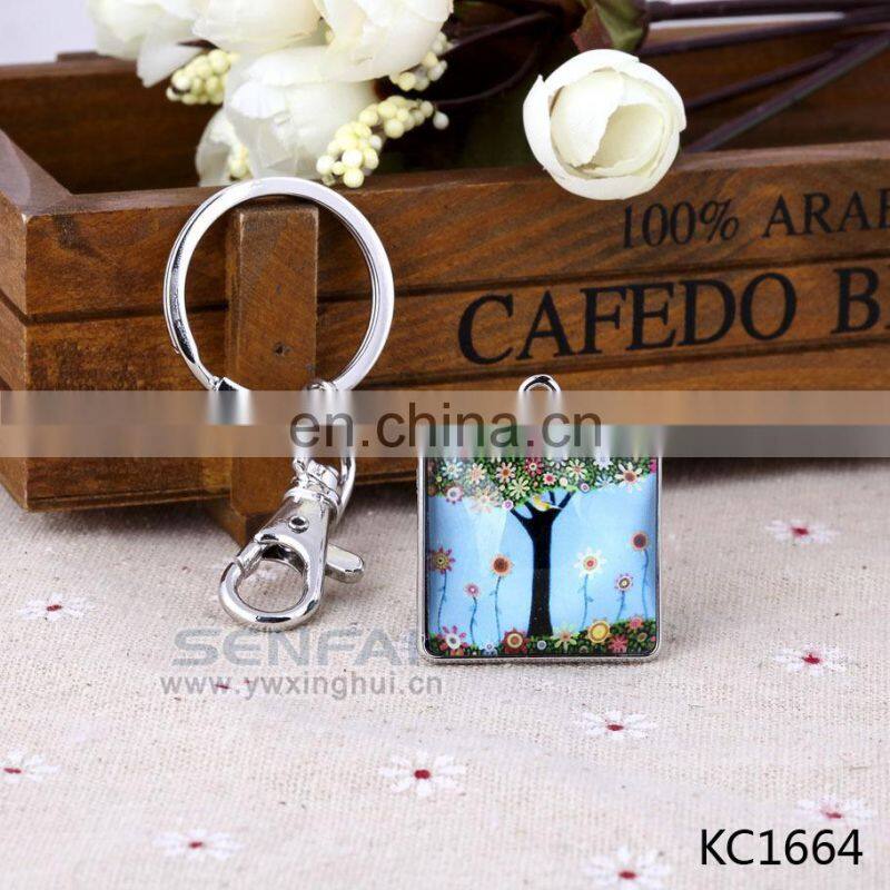 Best Selling Wholesale Custom Sea Life Jewelry Pink Fake Suede Tassel Keychain