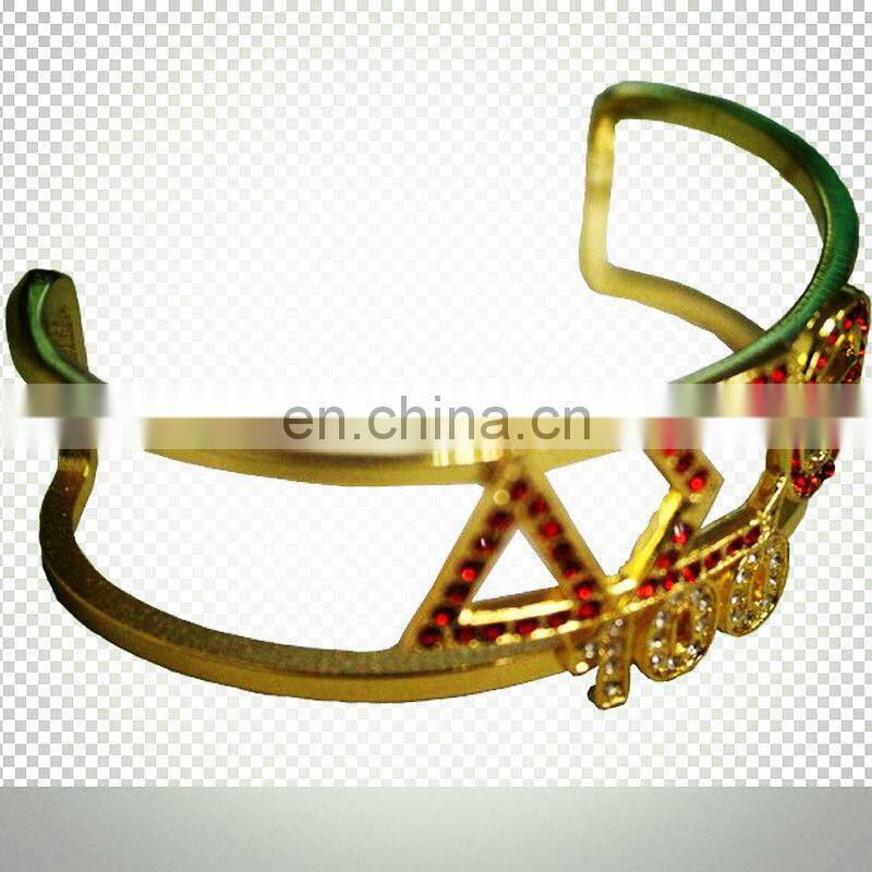 Delta Sigma Theta Metal Bracelet/bangle for girls and women