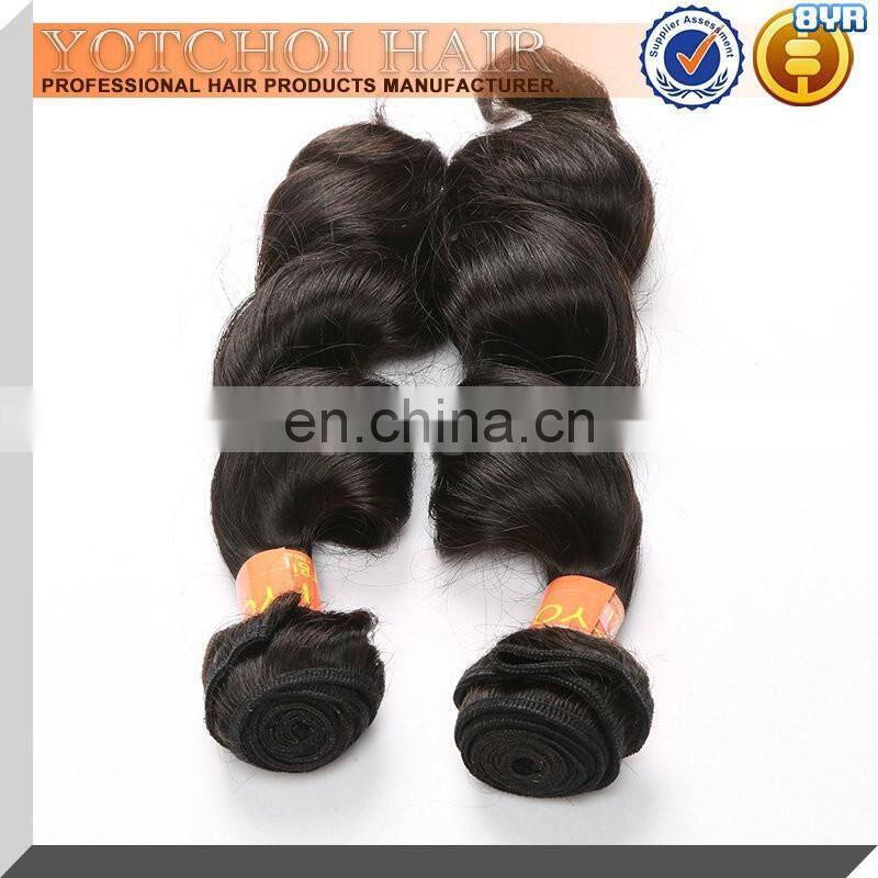 Neat & Clean Hair Weaving Good Sewing Machine Made Hair Weft Natural Black Can Be Dyed/Bleached Brazilian Remy Hair