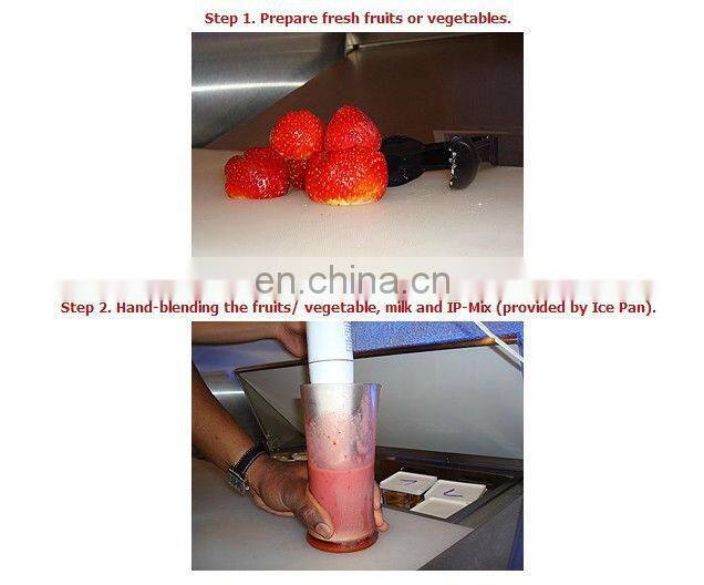 easy customs clearance and low tax fried ice cream machine cooling bucket fry ice pan