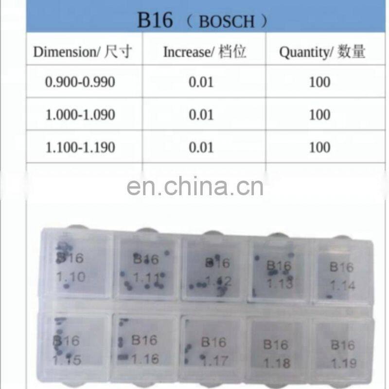B16 common rail injector adjusting shims