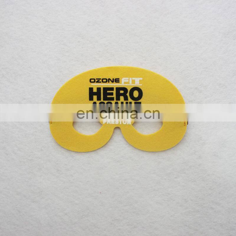 simple style felt mask with customized logo and design