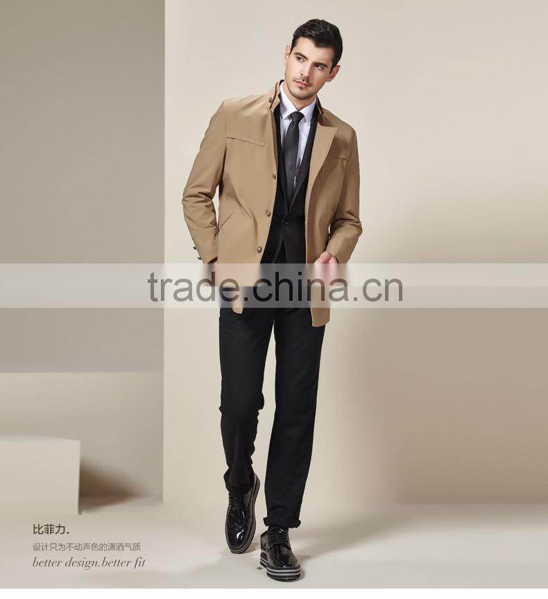 Factory OEM plus size european style harrington men khaki jackets