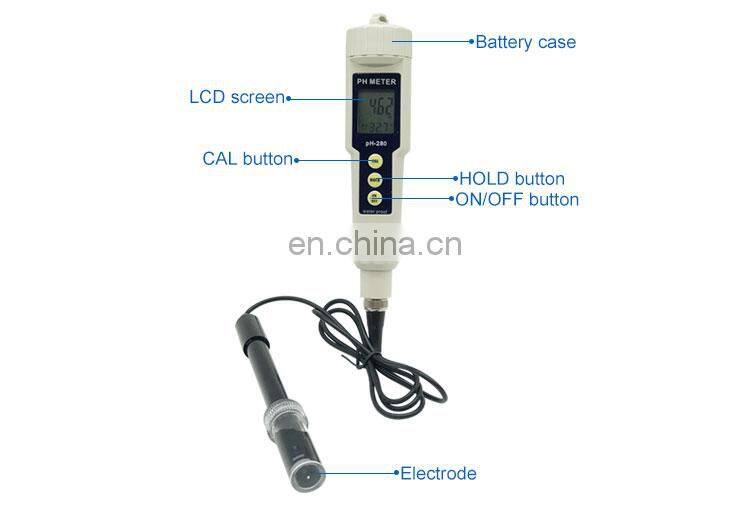 High Quality Ph Tester Water Quality Purity Analyzer For Biology Chemical Laboratory orange Ph Meter 0.00-14.00Ph