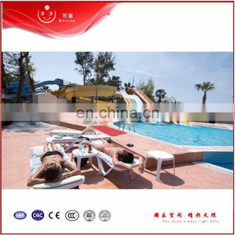 3 Tubes Water Fiberglass Play Slide For Kids/Adults Water Play