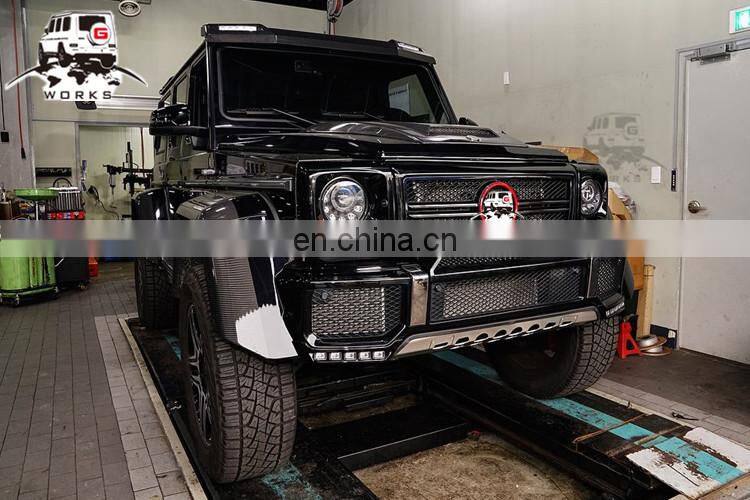 4x4 front side lip fit for G-class W463 4x4 2013-2017year to B-style carbon fiber front lip