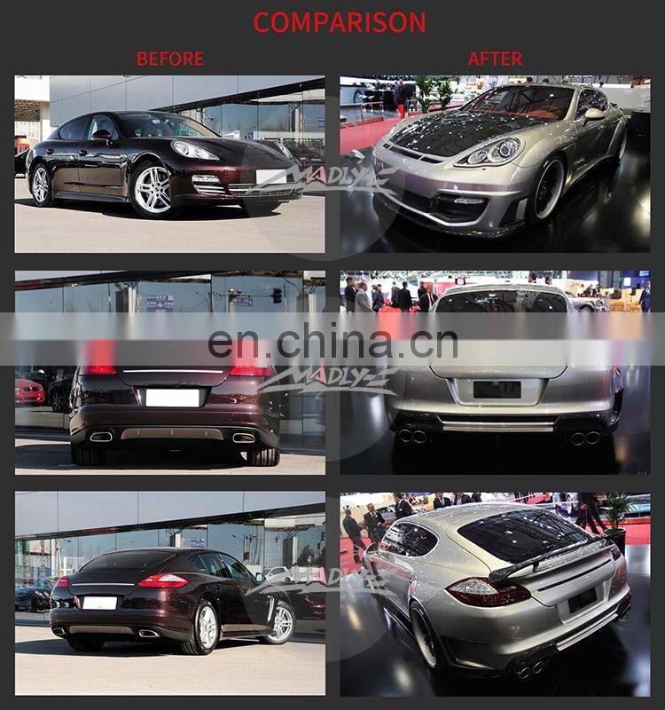 Madly PU material Madly Style Wide Body Kit for Porsche Panamera 970 body kits 2010-2013 Year