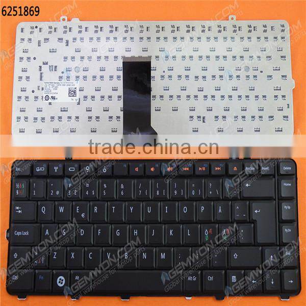 Original laptop keyboard for DELL Studio 1555 1557 BLACK Layout Nordic