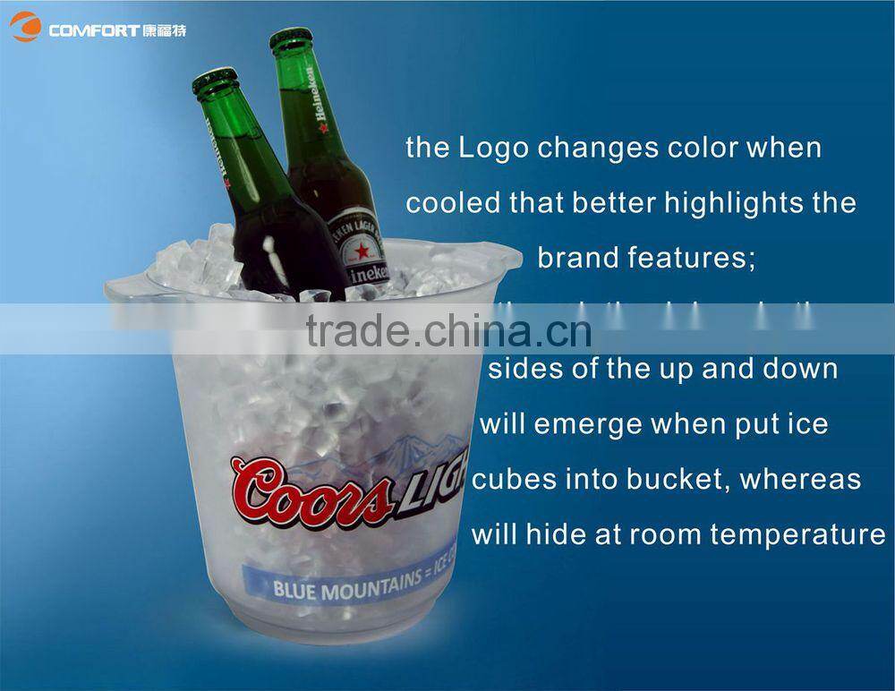 SGS Johnnie Walker round Ice Bucket Plastic Material plastic ice buckets for party