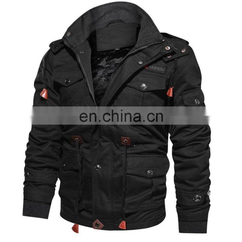 2021 cross-border Amazon eaby wish plus velvet thick mid-length washed cotton large size loose coat jacket cotton jacket