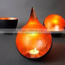 frosted glass votive candle holder