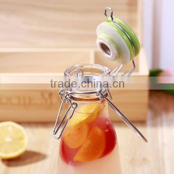 500ml empty airtight glass juice jar