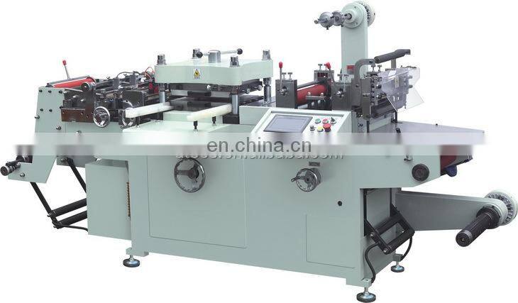 UTM320/420 Automatic Roll to Roll Digital Label Flatbed Die Cutting Machine, adhesive sticker die Cutter with foil hot stamp