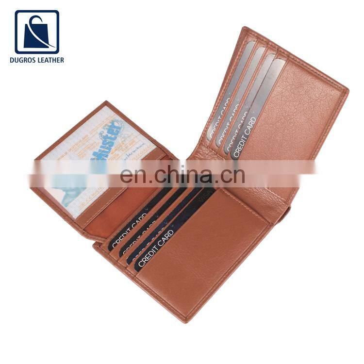 Fashion Style Nickle Fitting Good Quality Attractive Pattern Genuine Leather Men Wallet from Indian Exporter