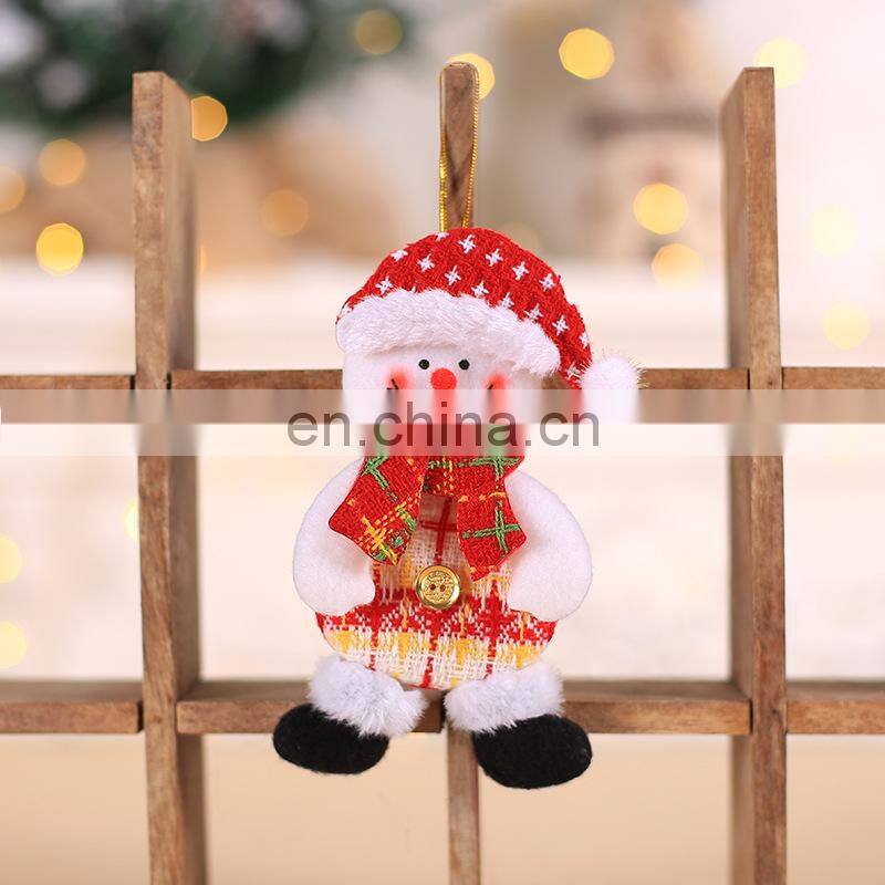 2022 Happy New Year Christmas Ornaments 2022 Xmas Gift Santa Claus Snowman Tree Pendant Doll Hang Decorations for Home