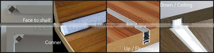 Quality Assured china aluminium profile led strip channel aluminium profile led with opal transparent diffuser cover