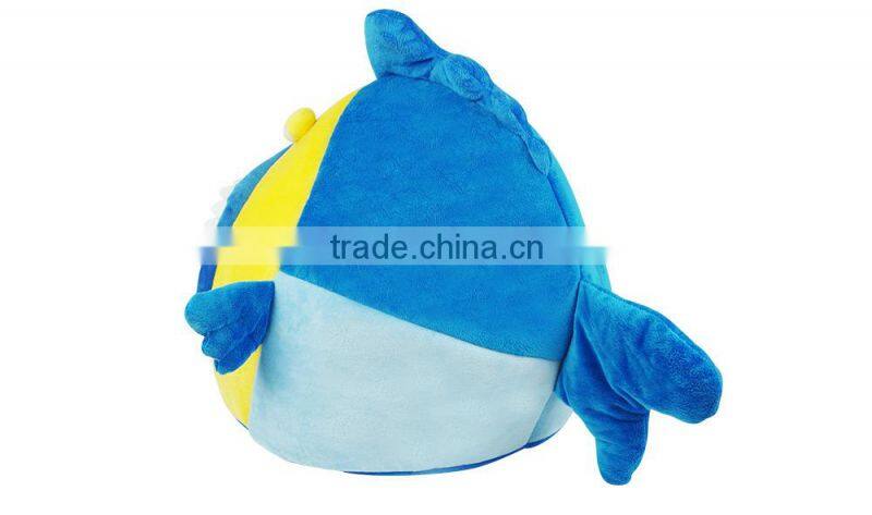 Cute custom plush stuffed big mouse shark shape pet bed for dog and cat
