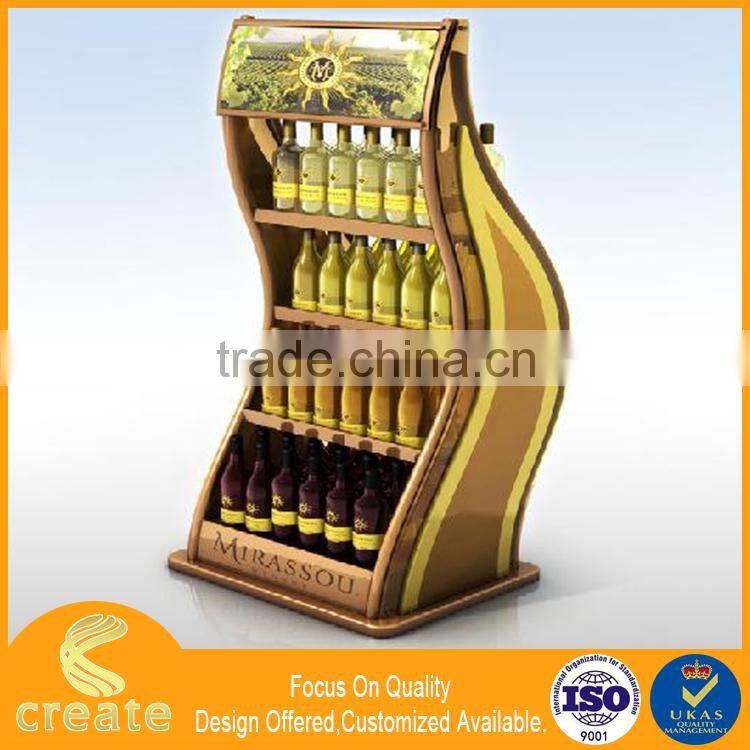 Antique iron wine display rack,metal cabinet