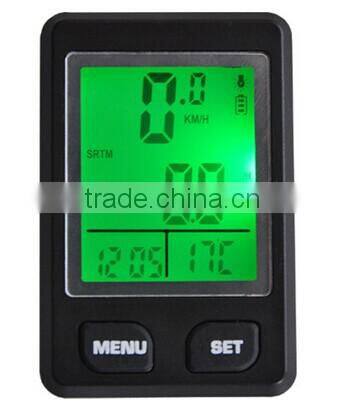 Multifunction Large-screen digital LCD Backlight Wired Waterproof Bicycle Computer Odometer Bike Speedometer Bicycle Stopwatch
