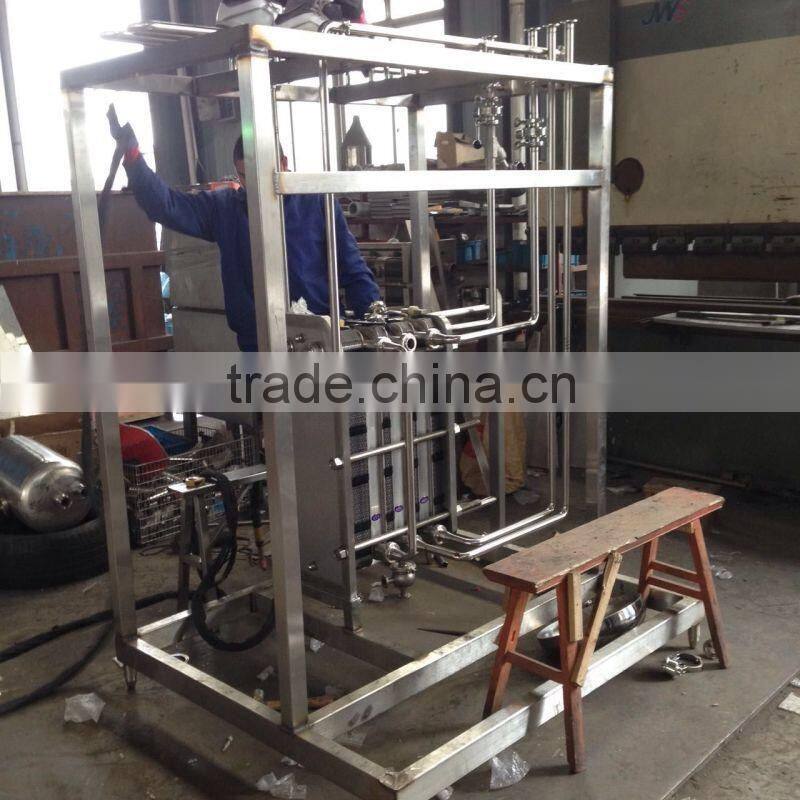 Stainless Steel Plate Type UHT Milk Sterilizer Machine