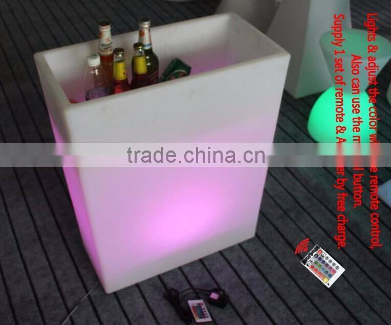 Rechargeable led light Ice bucket with remote control YXF-6070BS