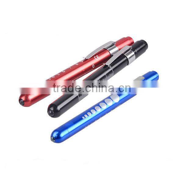 Alite top quality promotional pencil flashlight pen with clip