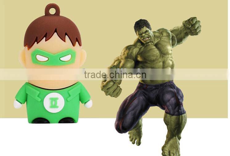 2016 hot selling gift for kids large quantity factory usb flash drive with cute design cartoon character