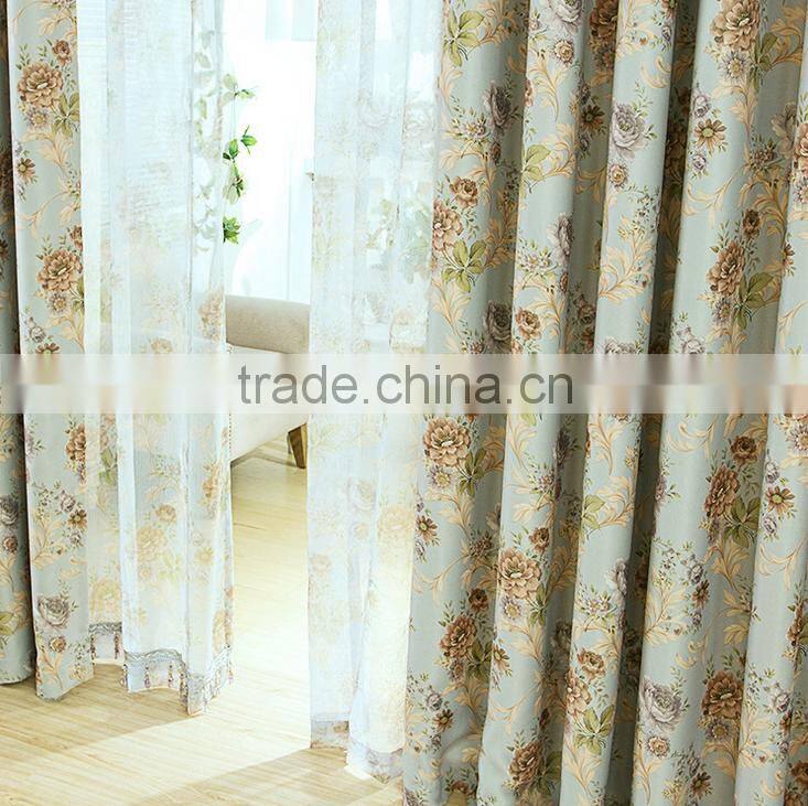 Classic American style garden curtain new light curtain