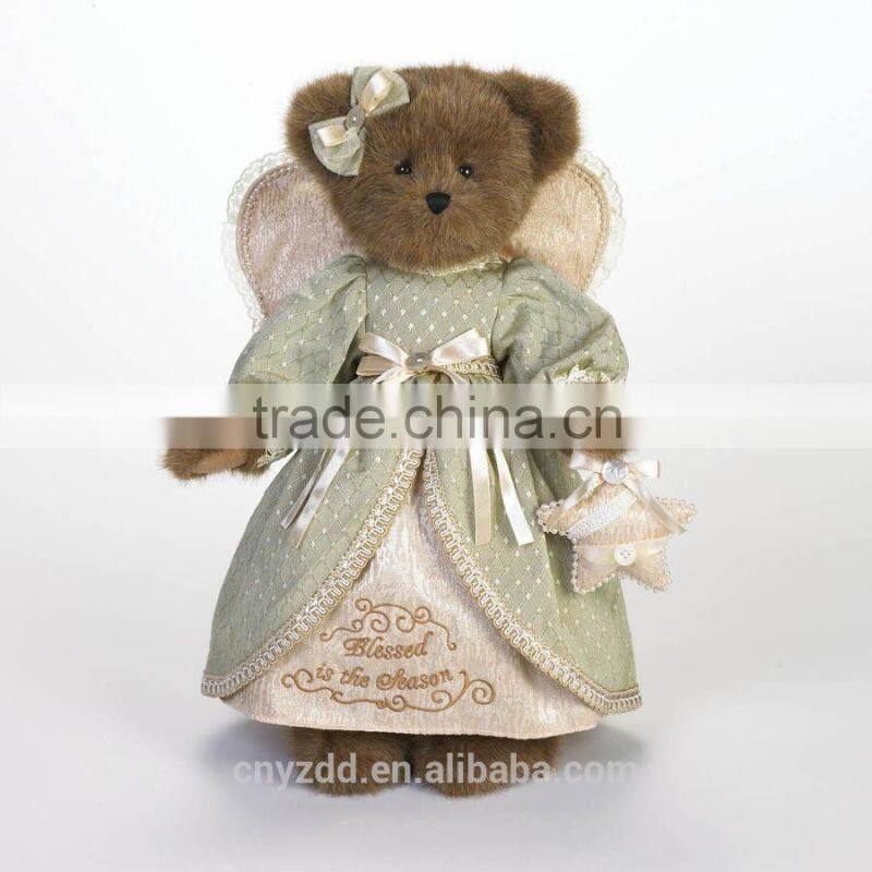 Plush Angle Girl Teddy Bear /Stuffed Teddy Bear with Angel Wings