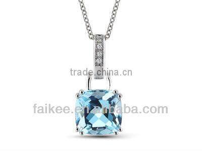 new design sky blue 925 silver jewelry set