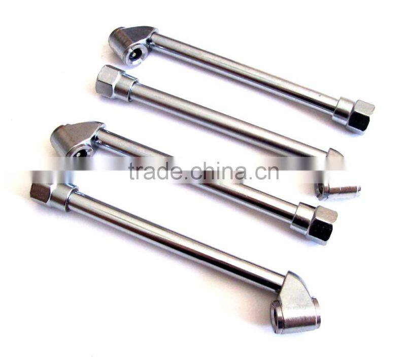 6" Truck Tire Inflator Air Chucks Dual Curved Head Angled