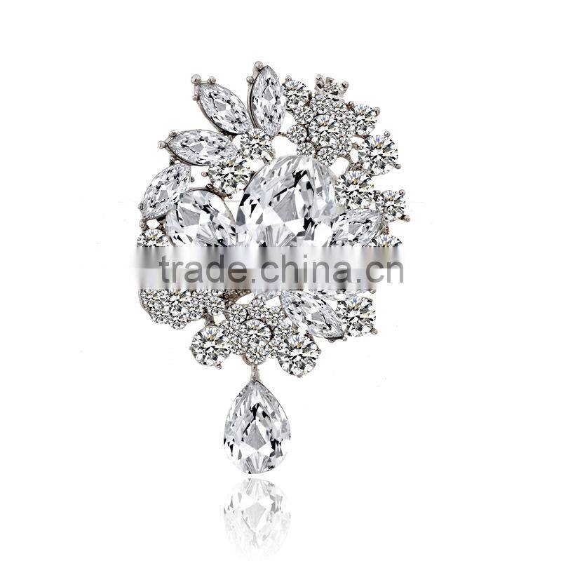 Black Acrylic And Rhinestone Cheap Wholesale Brooch