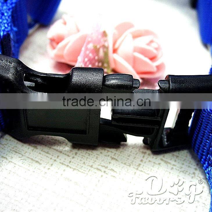 Summer Use Heavy Duty Outdoor Sport Dog Traning Harness and Leash, Classic Solid Nylon Dog Harness and Leash