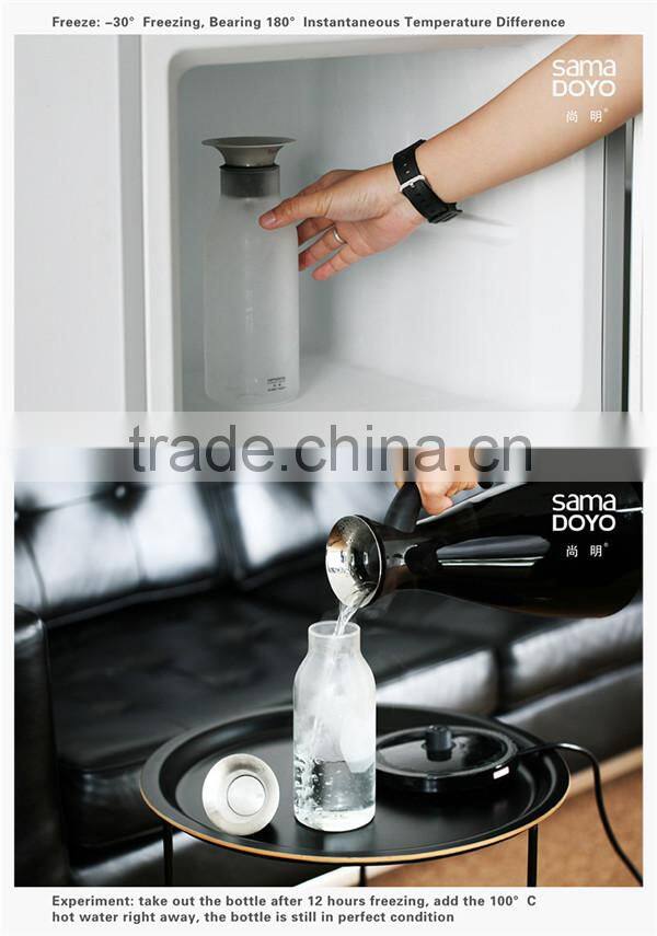 700ml Samadoyo glass water bottle in Summer hot sale