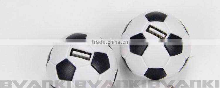 Hot sale new products mobile accessories mini brazil world cup unique of design football car charger