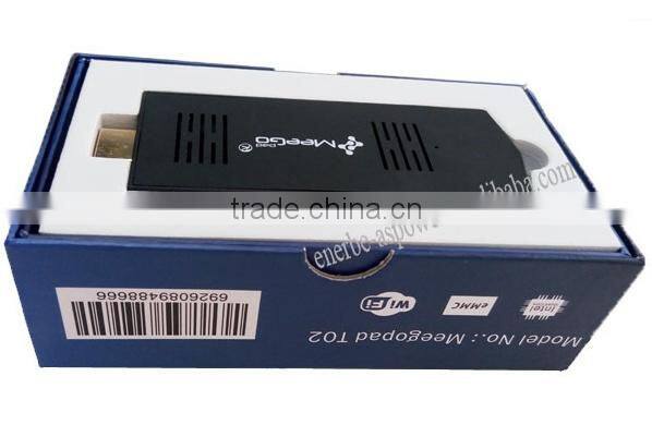 Meegopad T02 Smart Mini PC Windows 8 TV Box 2GB Ram/32G Rom Intel Atom Z3735F 2 Etherner Mini PC Server HD Graphic GPU 1.33GHZ