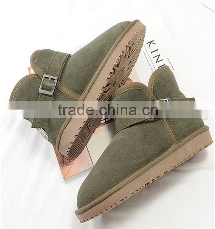 Australia new fashion lightweight funky snow dark green woman boot