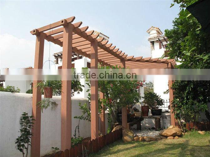 new co-extrusion durable anti-skidding wpc garden arbour