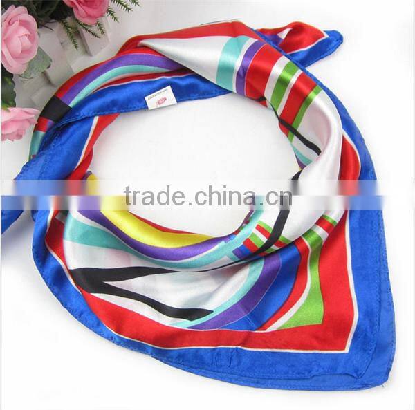 oem custom logo women cooling silk neck scarf