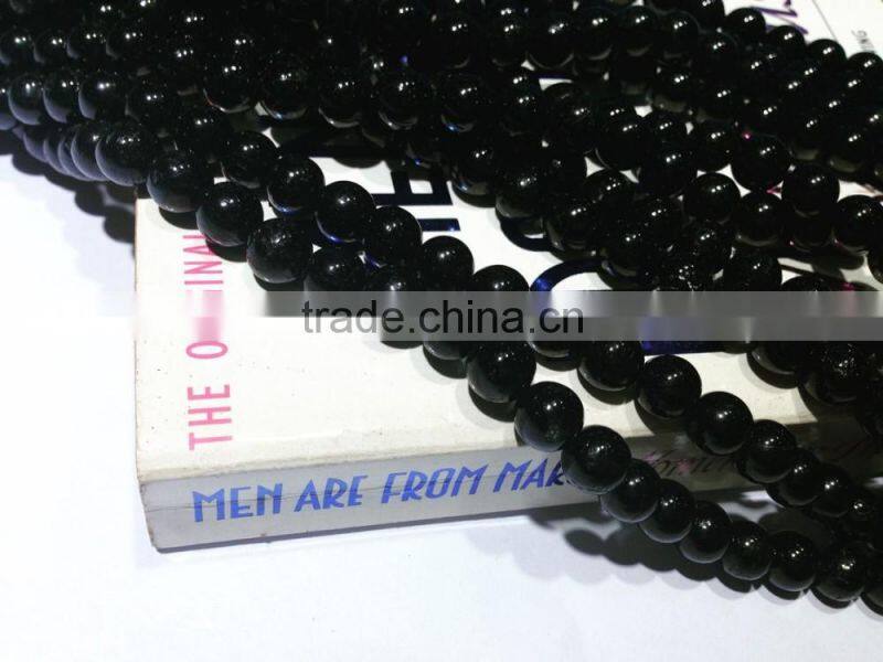 Wholesale Natural Black Tourmaline round beads 4-10 mm gemstone loose beads