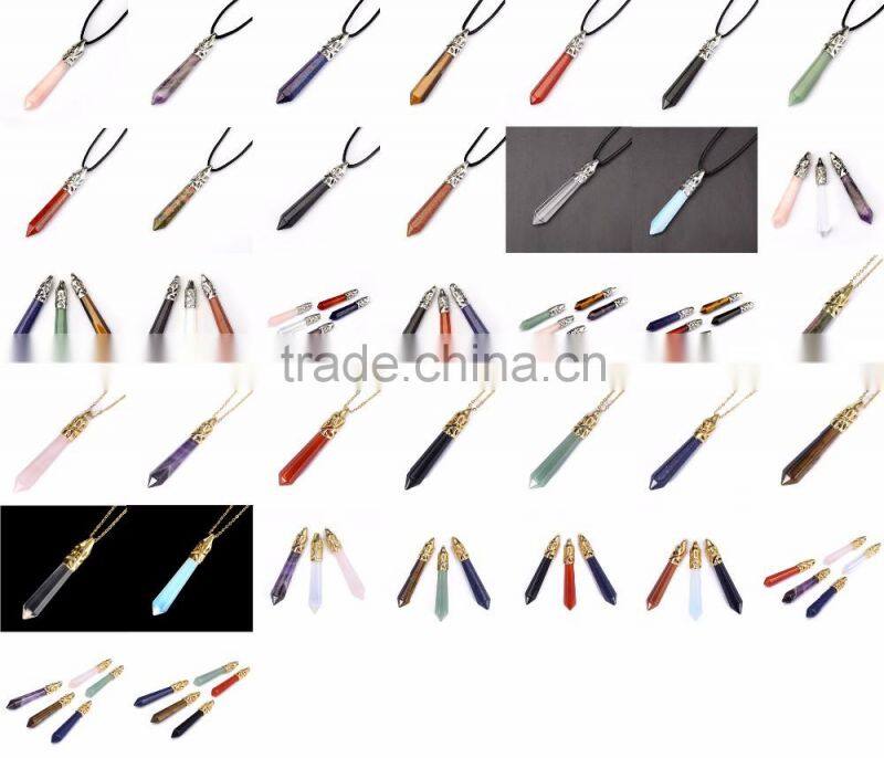 Beautiful 1pcs Green Aventurine Silver Jewelry Necklace Pendant