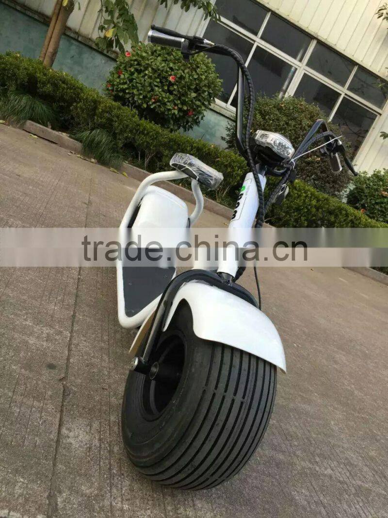 Hot sales 2016,wide tire eclectric scooter,two wheel E-scooter,48v/12ah motor