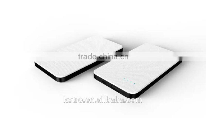 Newest 4000mAh Li-polymer battery charger classical Portable Power bank Pack