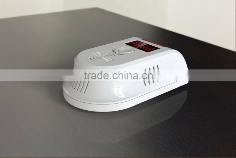 Top seller fast gas detection human voice prompt rechargeable battery-powered Wireless Gas Leakage Detector for your kitchen