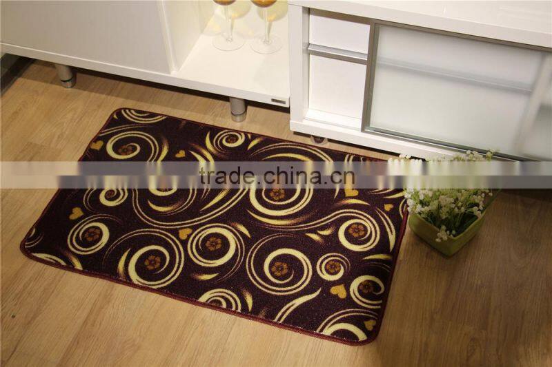 Wholesale price polyester anti slip floor mat