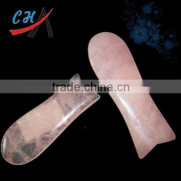 rose quartz gemstone massage tool