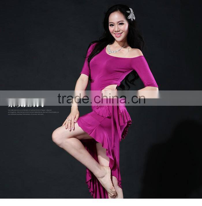 Wuchieal Comfortable Sexy Women Belly Dance Dress with Hip Scarf